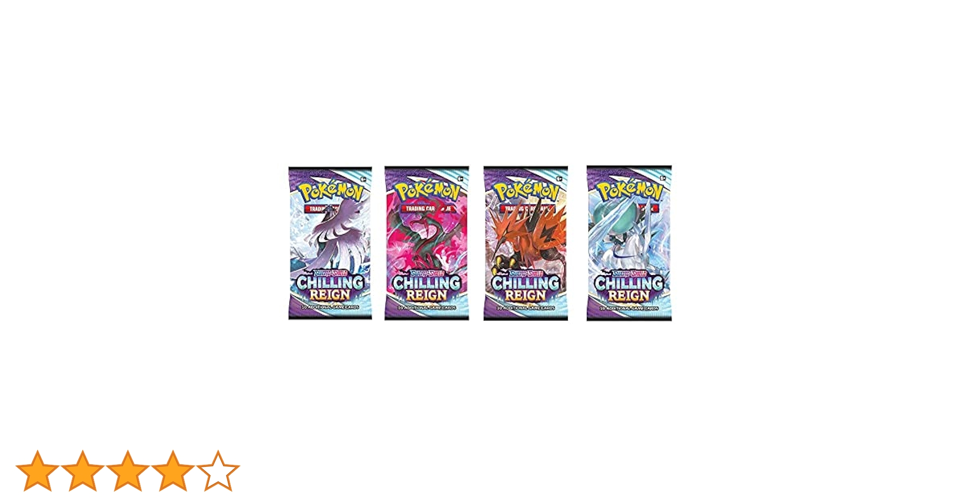 ポケモンカードゲーム　CHILLING REIGN 未開封box Amazon.com: Pokemon TCG 10 Card Booster Pack Sword Shield 06